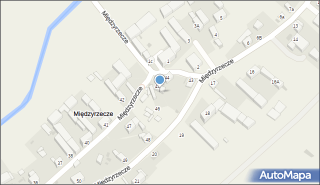 Międzyrzecze, Międzyrzecze, 45b, mapa Międzyrzecze
