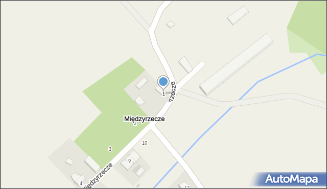 Międzyrzecze, Międzyrzecze, 1, mapa Międzyrzecze
