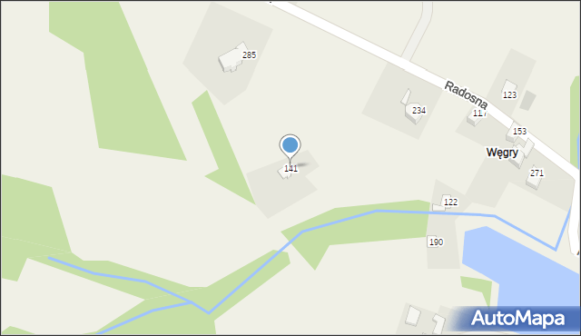 Międzyrzecze Dolne, Międzyrzecze Dolne, 141, mapa Międzyrzecze Dolne