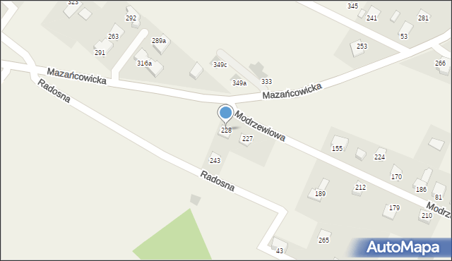 Międzyrzecze Dolne, Międzyrzecze Dolne, 228, mapa Międzyrzecze Dolne