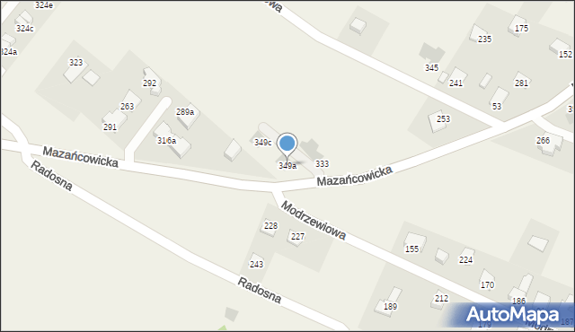 Międzyrzecze Dolne, Międzyrzecze Dolne, 349a, mapa Międzyrzecze Dolne