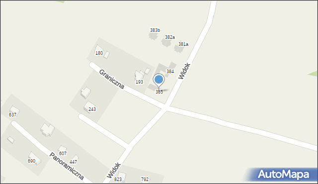 Międzyrzecze Dolne, Międzyrzecze Dolne, 385, mapa Międzyrzecze Dolne