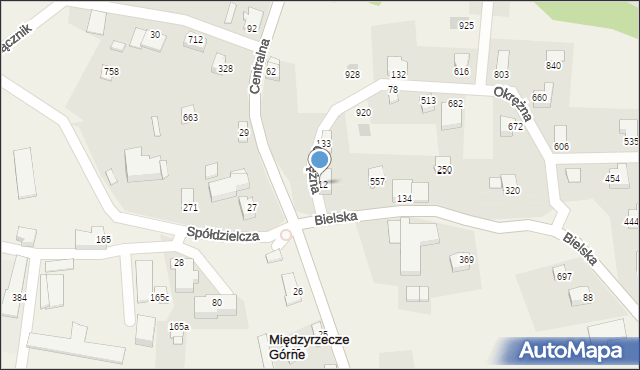 Międzyrzecze Górne, Międzyrzecze Górne, 112, mapa Międzyrzecze Górne