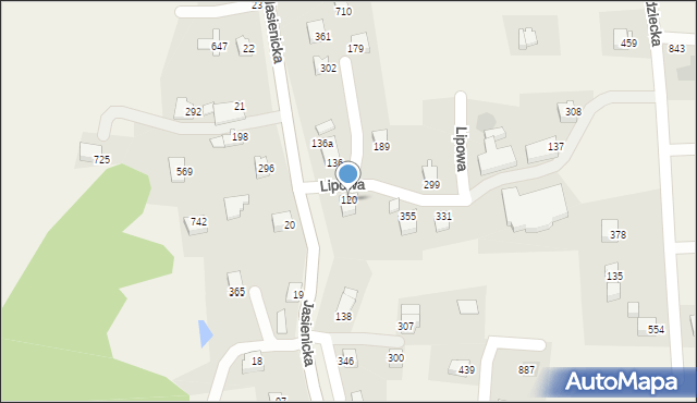 Międzyrzecze Górne, Międzyrzecze Górne, 120, mapa Międzyrzecze Górne