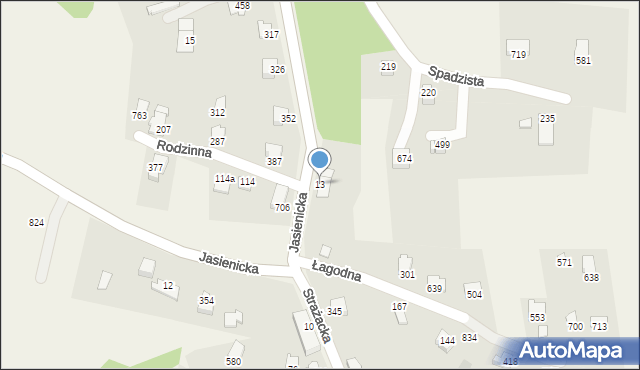 Międzyrzecze Górne, Międzyrzecze Górne, 13, mapa Międzyrzecze Górne