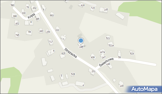 Międzyrzecze Górne, Międzyrzecze Górne, 146, mapa Międzyrzecze Górne