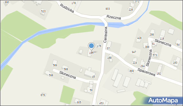Międzyrzecze Górne, Międzyrzecze Górne, 195, mapa Międzyrzecze Górne
