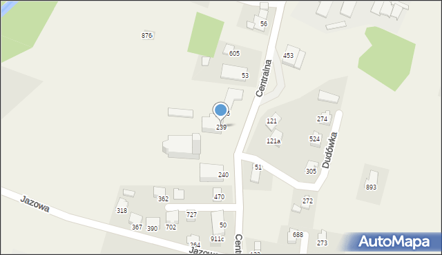 Międzyrzecze Górne, Międzyrzecze Górne, 239, mapa Międzyrzecze Górne