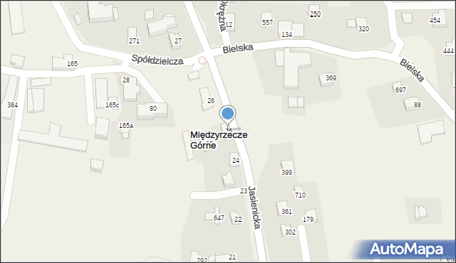 Międzyrzecze Górne, Międzyrzecze Górne, 25, mapa Międzyrzecze Górne