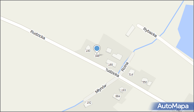 Międzyrzecze Górne, Międzyrzecze Górne, 349, mapa Międzyrzecze Górne