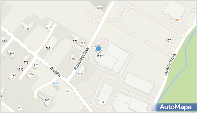 Międzyrzecze Górne, Międzyrzecze Górne, 403, mapa Międzyrzecze Górne
