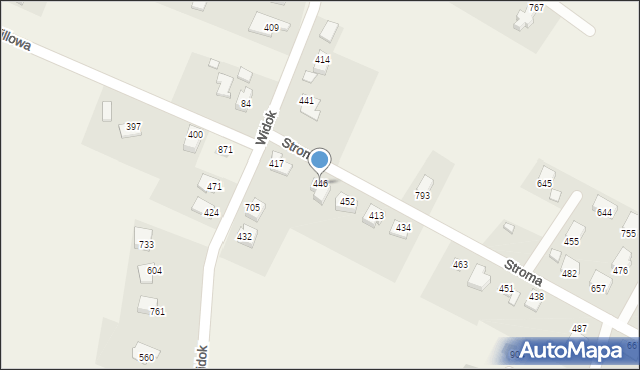 Międzyrzecze Górne, Międzyrzecze Górne, 446, mapa Międzyrzecze Górne