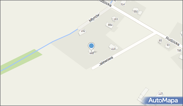 Międzyrzecze Górne, Międzyrzecze Górne, 448, mapa Międzyrzecze Górne