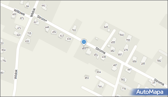 Międzyrzecze Górne, Międzyrzecze Górne, 463, mapa Międzyrzecze Górne