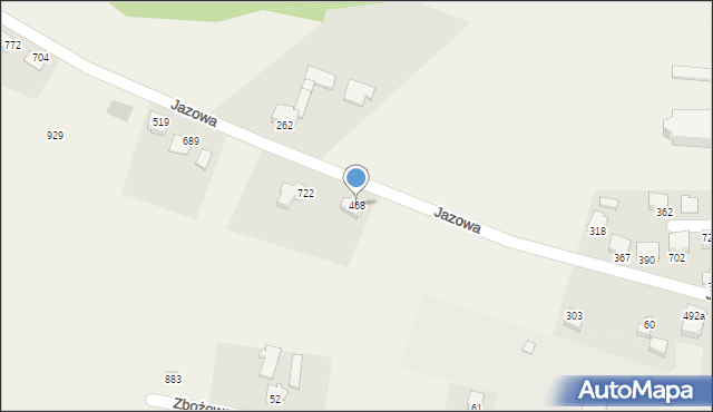 Międzyrzecze Górne, Międzyrzecze Górne, 468, mapa Międzyrzecze Górne