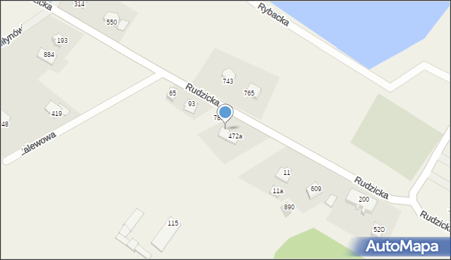 Międzyrzecze Górne, Międzyrzecze Górne, 472b, mapa Międzyrzecze Górne