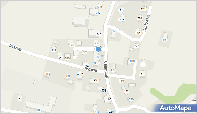 Międzyrzecze Górne, Międzyrzecze Górne, 50, mapa Międzyrzecze Górne