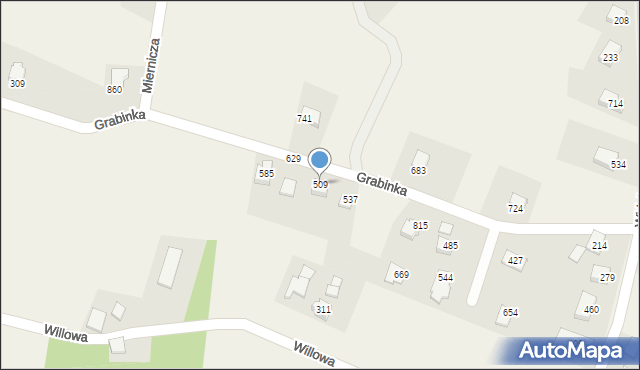 Międzyrzecze Górne, Międzyrzecze Górne, 509, mapa Międzyrzecze Górne