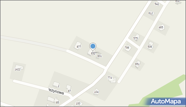 Międzyrzecze Górne, Międzyrzecze Górne, 632, mapa Międzyrzecze Górne