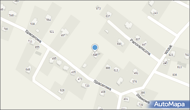 Międzyrzecze Górne, Międzyrzecze Górne, 646, mapa Międzyrzecze Górne