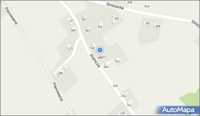 Międzyrzecze Górne, Międzyrzecze Górne, 655, mapa Międzyrzecze Górne