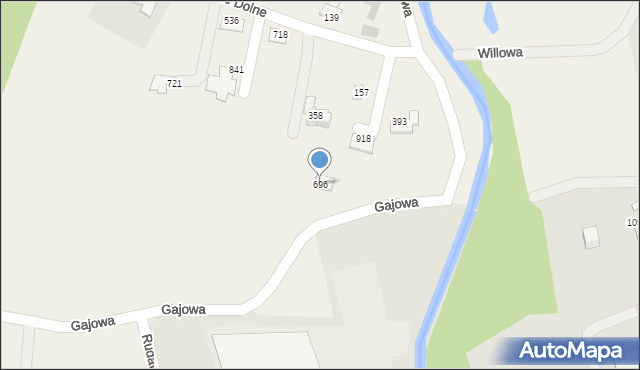 Międzyrzecze Górne, Międzyrzecze Górne, 696, mapa Międzyrzecze Górne