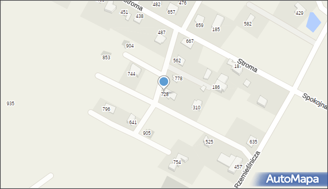 Międzyrzecze Górne, Międzyrzecze Górne, 728, mapa Międzyrzecze Górne