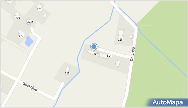 Międzyrzecze Górne, Międzyrzecze Górne, 734, mapa Międzyrzecze Górne