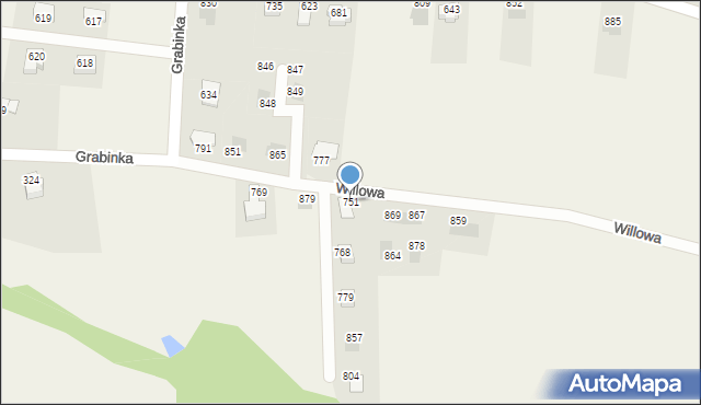 Międzyrzecze Górne, Międzyrzecze Górne, 751, mapa Międzyrzecze Górne