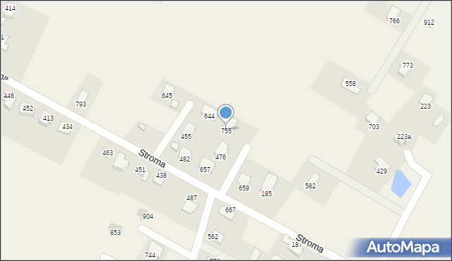 Międzyrzecze Górne, Międzyrzecze Górne, 755, mapa Międzyrzecze Górne