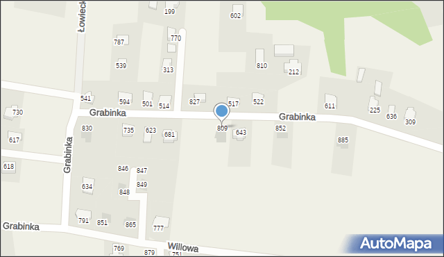 Międzyrzecze Górne, Międzyrzecze Górne, 809, mapa Międzyrzecze Górne