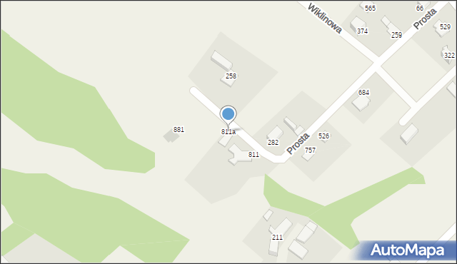 Międzyrzecze Górne, Międzyrzecze Górne, 811a, mapa Międzyrzecze Górne