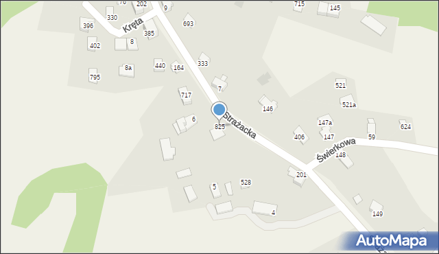 Międzyrzecze Górne, Międzyrzecze Górne, 825, mapa Międzyrzecze Górne