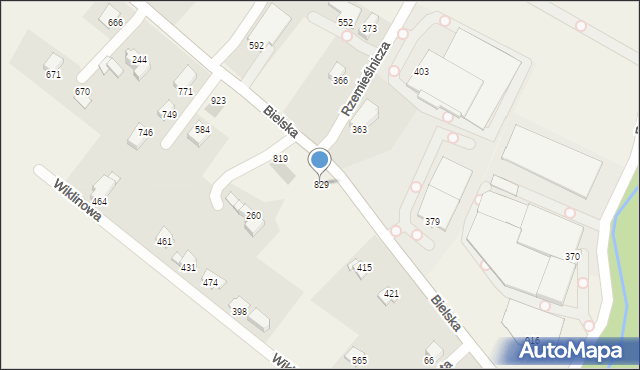 Międzyrzecze Górne, Międzyrzecze Górne, 829, mapa Międzyrzecze Górne