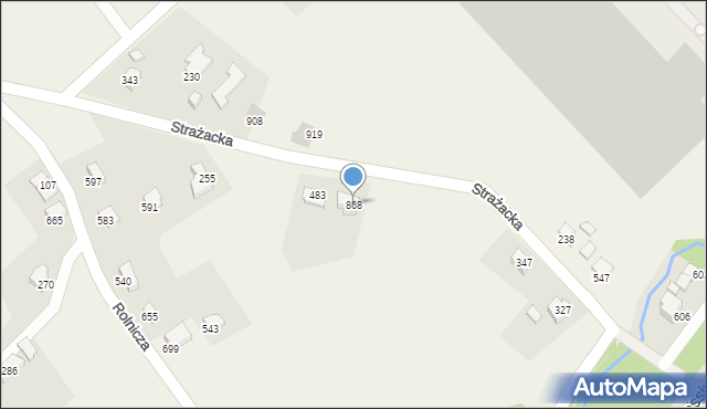 Międzyrzecze Górne, Międzyrzecze Górne, 868, mapa Międzyrzecze Górne