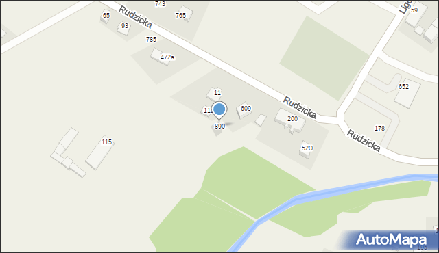 Międzyrzecze Górne, Międzyrzecze Górne, 890, mapa Międzyrzecze Górne