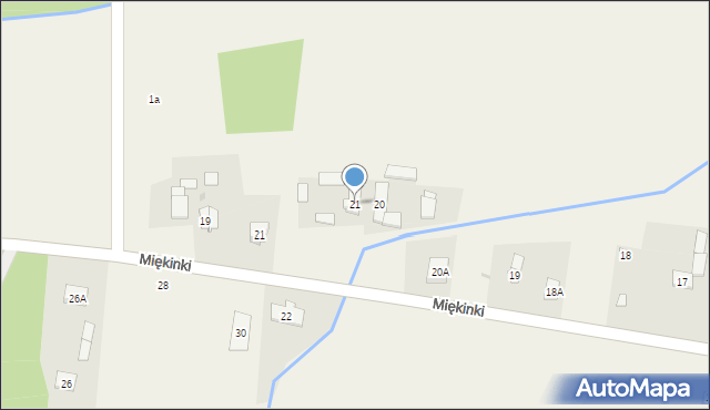 Miękinki, Miękinki, 21, mapa Miękinki