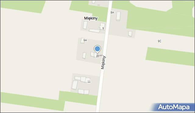 Miękiny, Miękiny, 10, mapa Miękiny