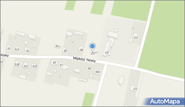Miękisz Nowy, Miękisz Nowy, 101, mapa Miękisz Nowy