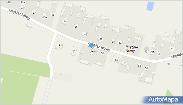 Miękisz Nowy, Miękisz Nowy, 47, mapa Miękisz Nowy