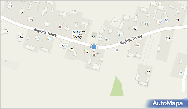 Miękisz Nowy, Miękisz Nowy, 58, mapa Miękisz Nowy