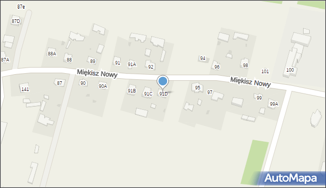 Miękisz Nowy, Miękisz Nowy, 91D, mapa Miękisz Nowy