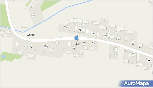 Miękisz Stary, Miękisz Stary, 75A, mapa Miękisz Stary
