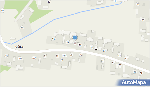 Miękisz Stary, Miękisz Stary, 77, mapa Miękisz Stary