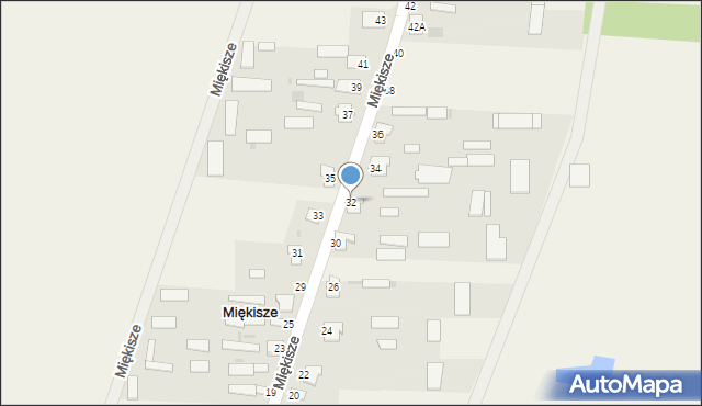 Miękisze, Miękisze, 32, mapa Miękisze