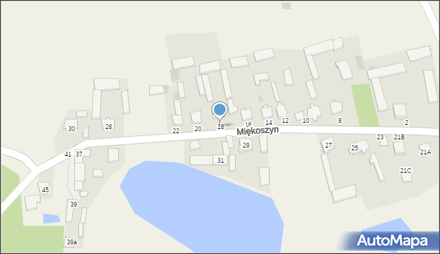 Miękoszyn, Miękoszyn, 18, mapa Miękoszyn