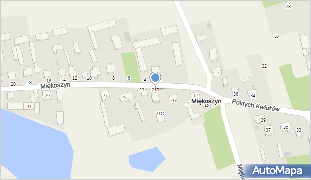 Miękoszyn, Miękoszyn, 21B, mapa Miękoszyn