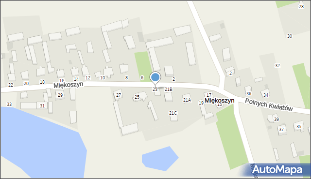 Miękoszyn, Miękoszyn, 23, mapa Miękoszyn