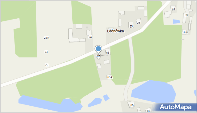 Miękoszyn, Miękoszyn, 67, mapa Miękoszyn