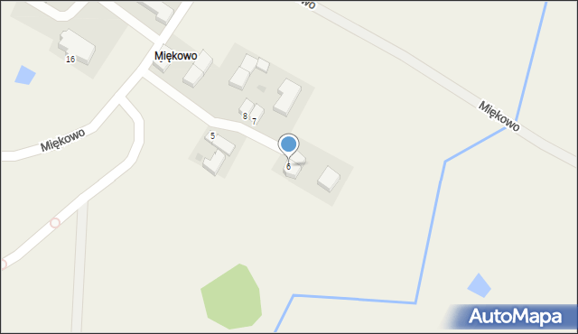Miękowo, Miękowo, 6, mapa Miękowo